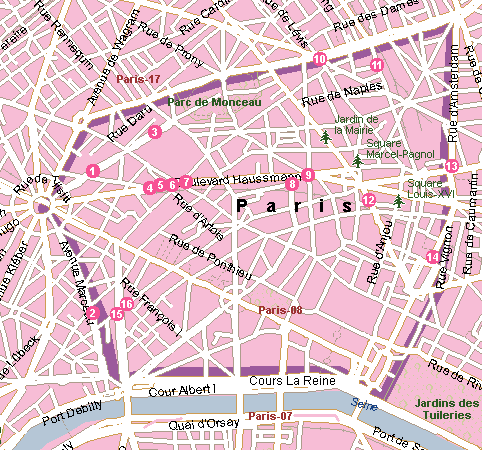 plan
de paris